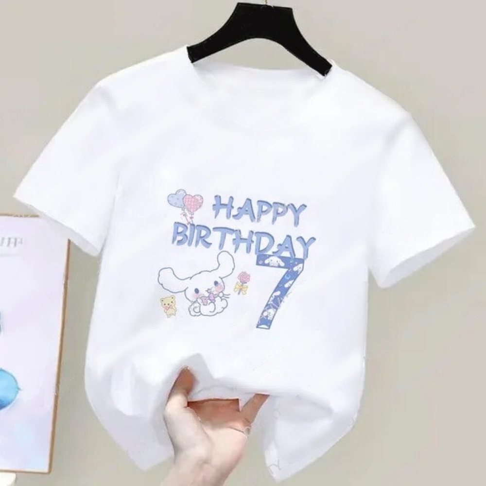 Kids Happy 7th Birthday TShirt